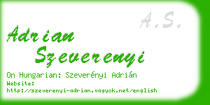 adrian szeverenyi business card